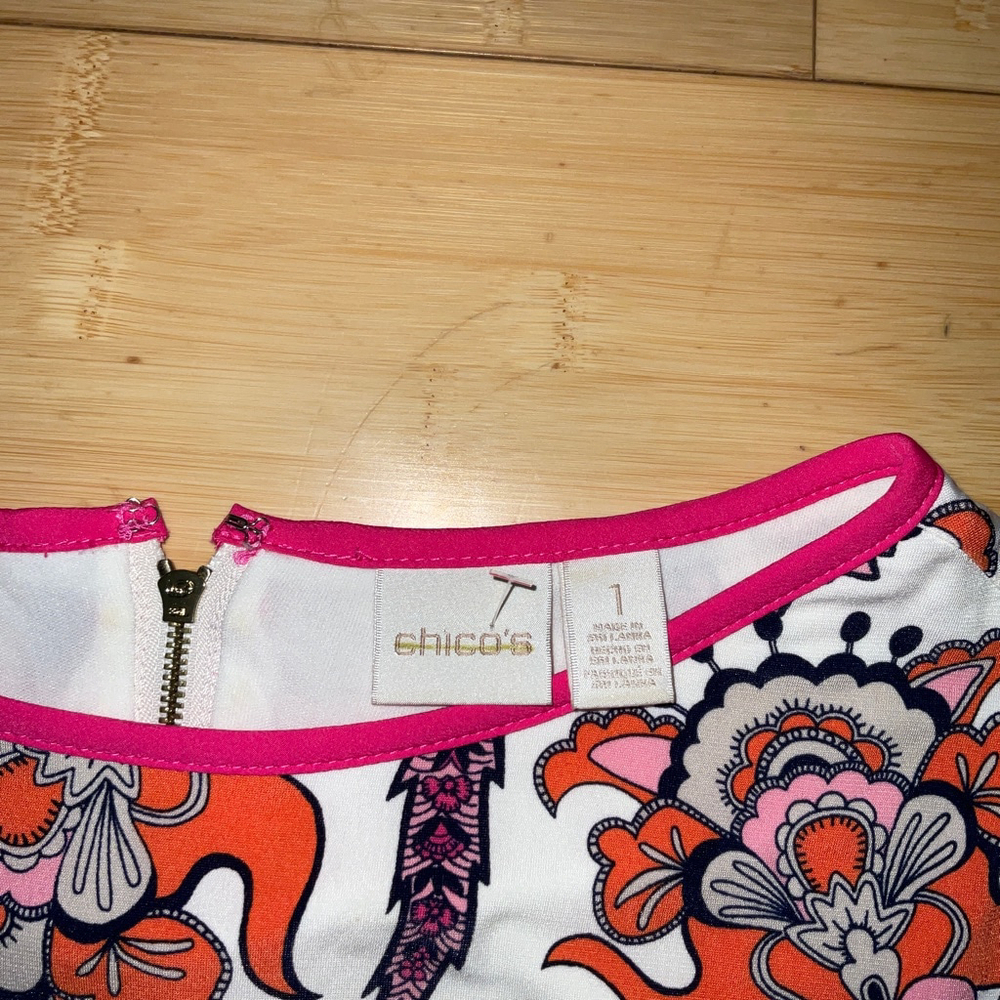 chicos size 1 floral dress - Picture 2 of 2